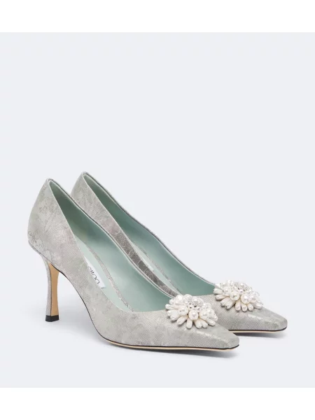 Pantofi cu toc Jimmy Choo cu model floral