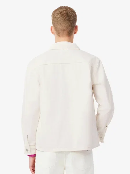 Джинсова куртка Lacoste біла