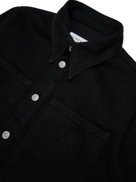 Koszula dżinsowa dziecięca Mm6 Maison Margiela czarna