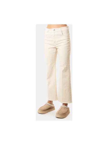 Spodnie Weekend Max Mara beżowe