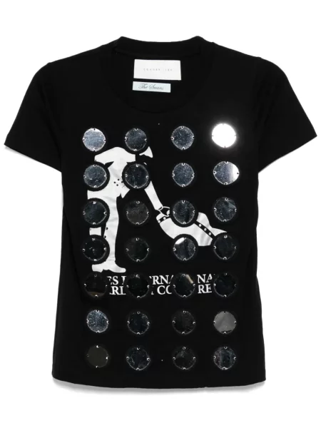 Tricou Conner Ives cu broderie negru