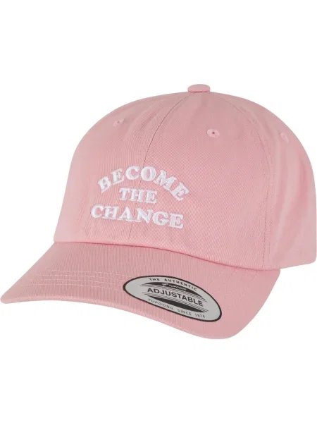 Mister Tee Șapcă Become Change roz alb