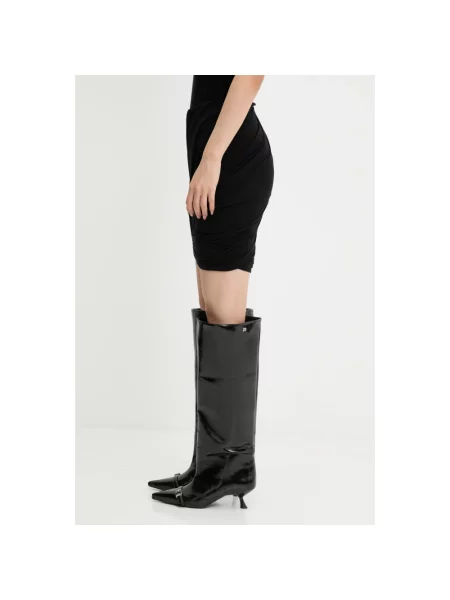 Rick Owens Lilies spódnica z domieszką kaszmiru Luna czarna