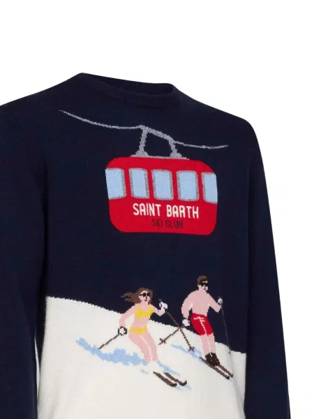 Пуловер Mc2 Saint Barth синьо