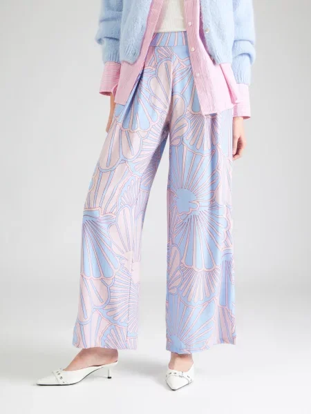 Sublevel Pantaloni cutați deschis / roz pastel albastru