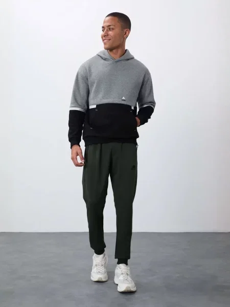 Tommy Life Mikina Sweatshirts šedá černá