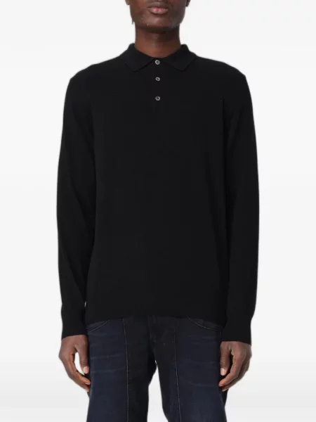 Tricou polo Xc tricotate negru