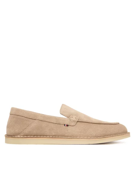 Mokasyny Tommy Hilfiger beżowe