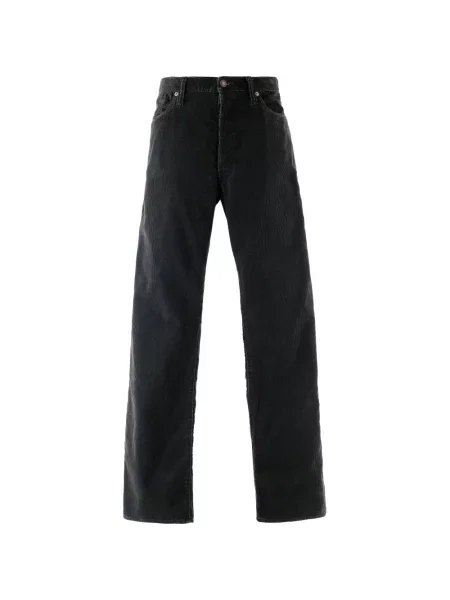 Pantaloni Saint Mxxxxxx de catifea cord negru