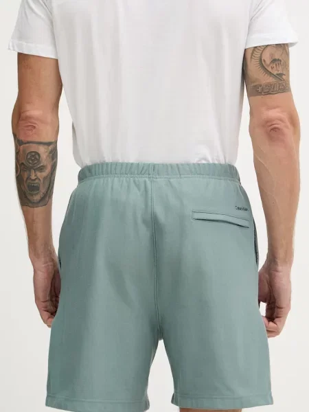 Calvin Klein Jeans szorty dresowe zielone