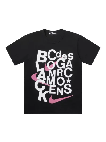 Koszulka Comme Des Garcons z logo czarna