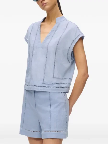 Блуза Karl Lagerfeld синьо