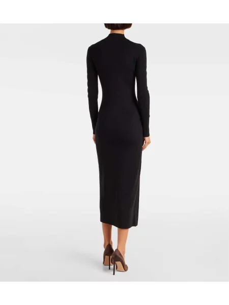 Rochie midi Tom Ford de lână negru