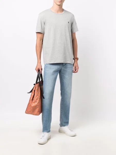 Polotričko Polo Ralph Lauren s výšivkou šedé