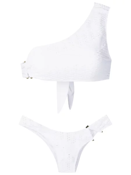 Bikini Amir Slama tricotate alb