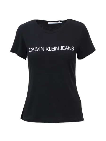Tricou Calvin Klein Jeans cu imagine negru