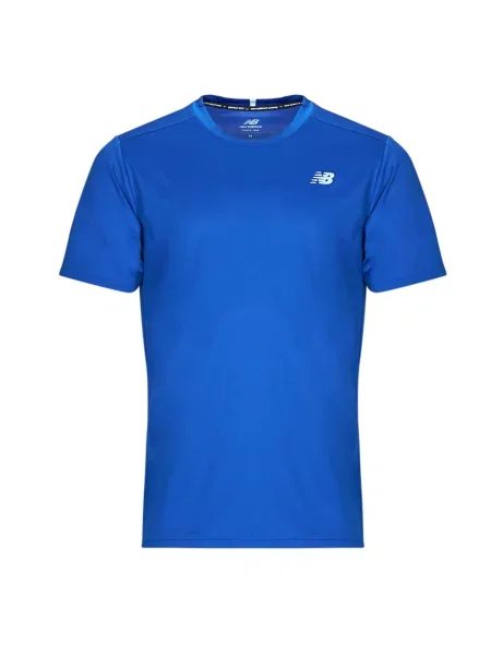 Trčanje kratak majica New Balance kratki rukavi plava