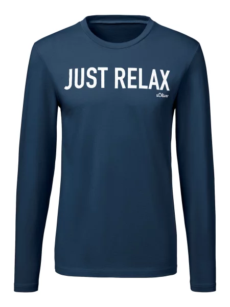 S.Oliver Tricou bleumarin alb