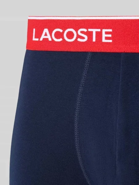 Obcisłe bokserki z mieszanki bawełny w zestawie 3 szt. Lacoste czerwone