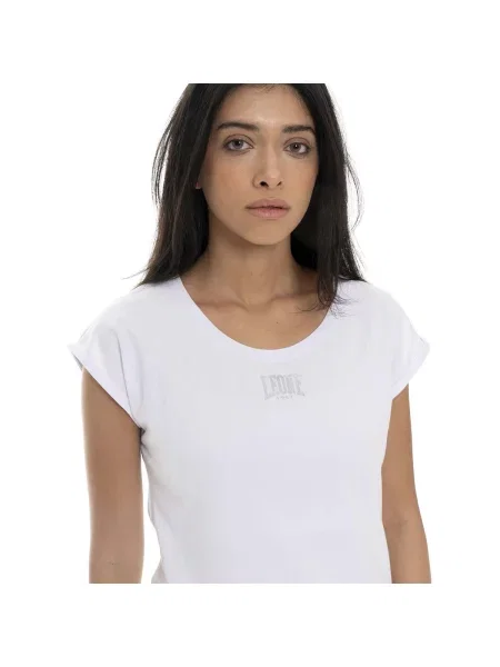 Scurt tricou Leone 1947 cu mâneci scurte alb