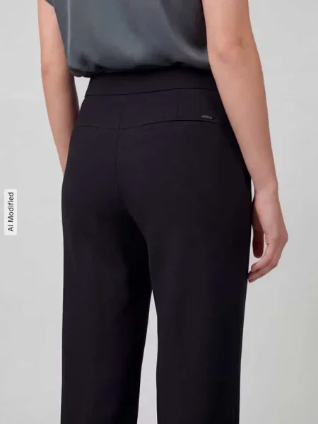 Spodnie o kroju regular fit z nogawką typu barrel leg z detalem z logo model PHIBI' Raffaello Rossi czarne