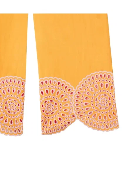 Gyerek nadrág Stella Mccartney narancsszínű