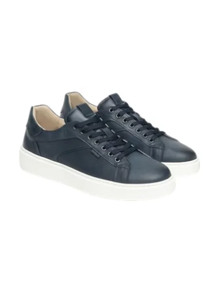 Sneakersy Nerogiardini skórzane niebieskie