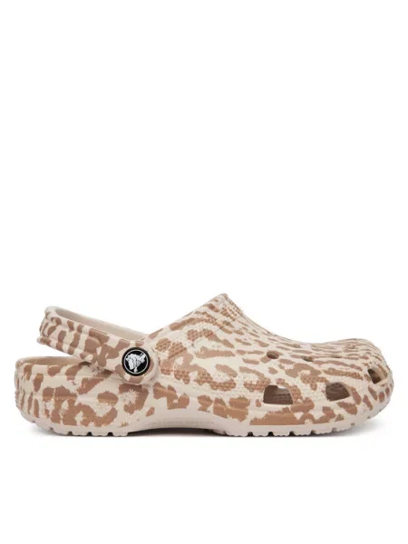 Natikače Crocs Classic Pop Animal Clogs bež