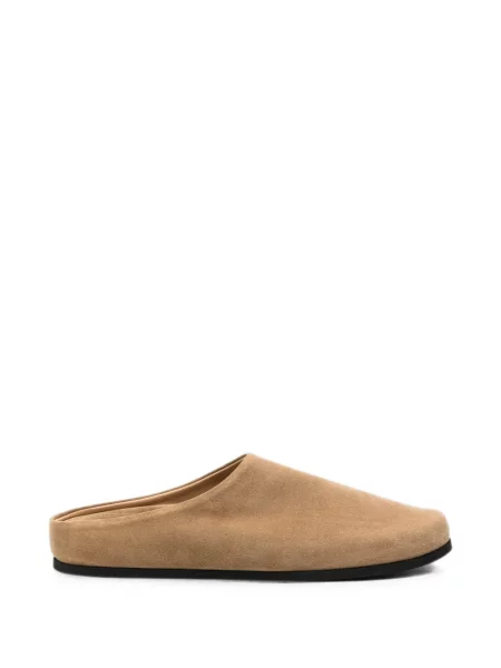 Papuci tip mules Dear Frances din piele de căprioară
