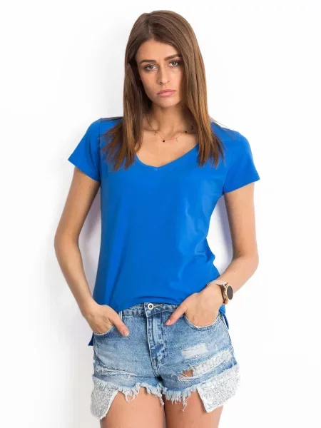 Tricou Fashionhunters albastru
