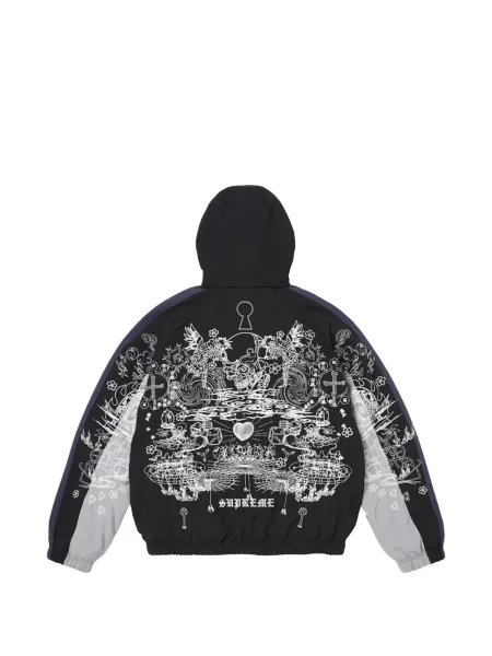Geacă Supreme din fleece negru