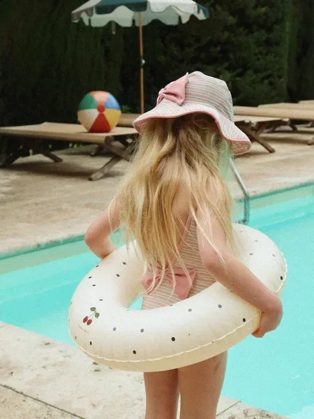 Konges Sløjd Детски цял бански BOWWOW SWIMSUIT бежово