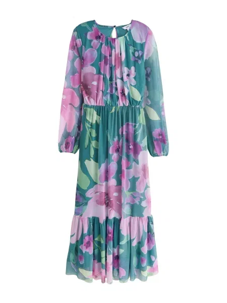 Next Rochie smarald / deschis / mov lavandă / roz pal verde