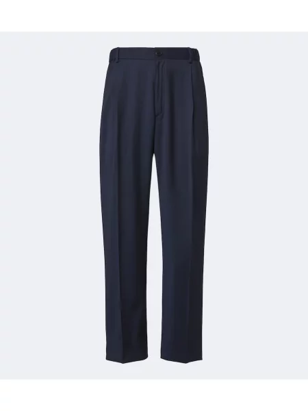 Pantaloni Brioni de lână albastru