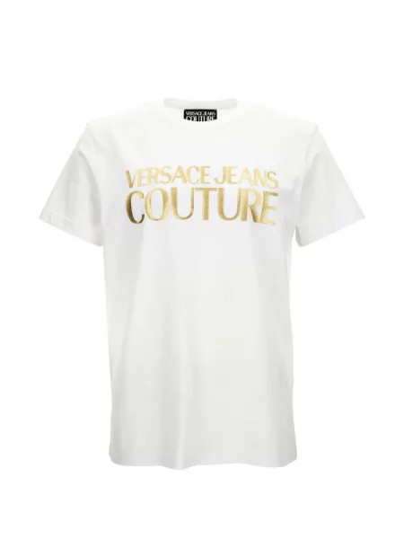 Tricou Versace Jeans Couture cu imagine alb