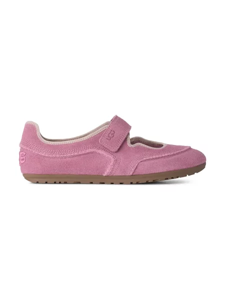 UGG balerini din piele întoarsă W Quill Mary Jane roz