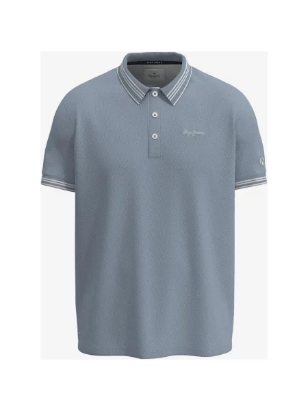 Polo Pepe Jeans Jett z krótkim rękawem jasnoniebieskie czarne XS białe