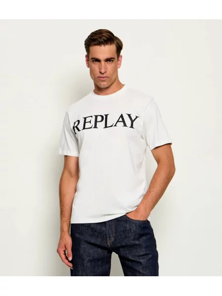 Replay Tricou alb