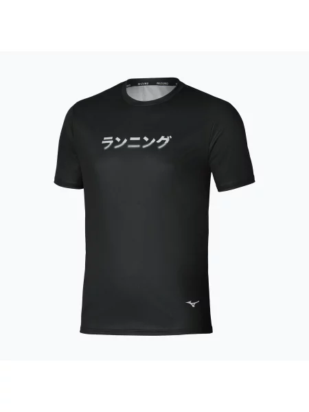 Tricou de alergare pentru bărbați Mizuno Core Graphic Tee black negru
