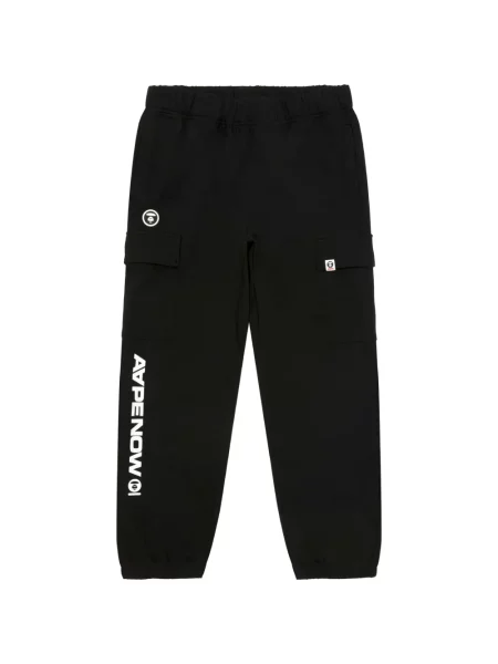 Pantaloni cargo Aape By A Bathing Ape cu imagine alergare negru