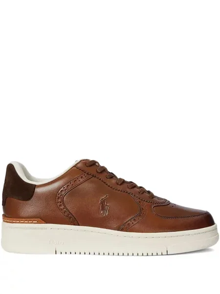 Portofel Polo Ralph Lauren cu autograf din piele cu gât halter roz