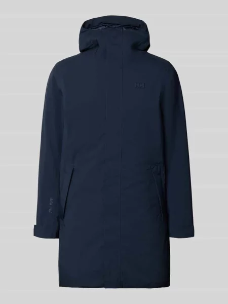 Płaszcz o kroju regular fit z kapturem model Brussel' Helly Hansen granatowy
