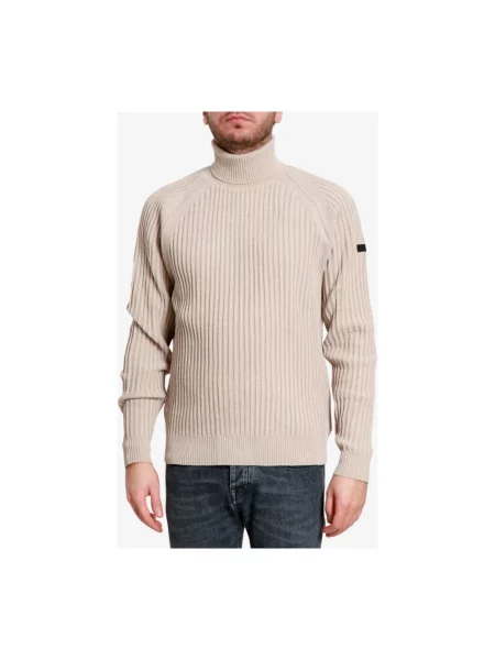 Sweter z golfem Krakatau do golfa beżowy