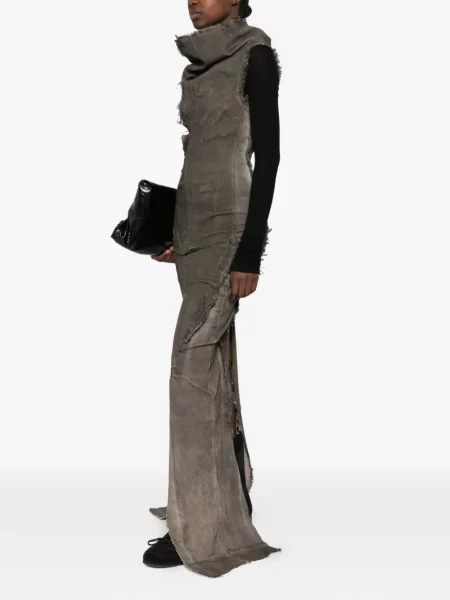 Rochie Rick Owens Drkshdw zdrențuiți gri