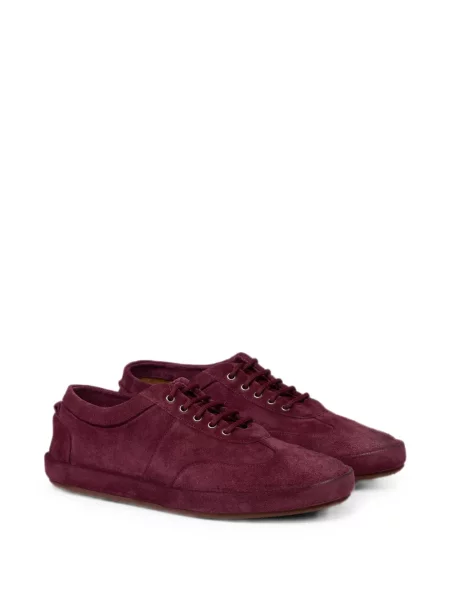 Fűzős szarvasbőr sneaker Marsell piros