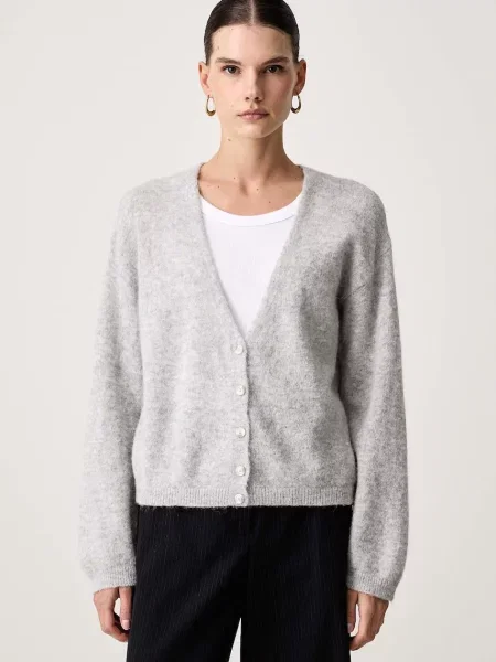 BOSS Orange cardigan pentru femei cu lână C_Farano gri