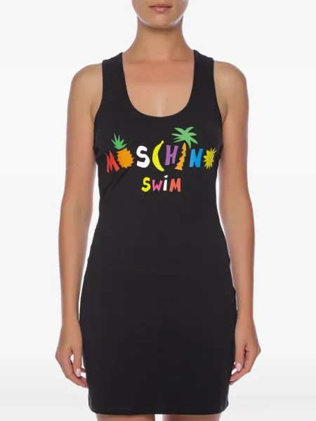 Rochie mini Moschino cu imagine negru