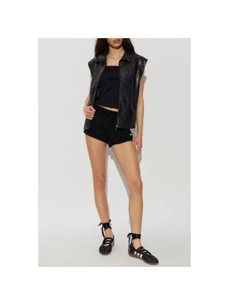 Adidas Kamizelka Pleather Oversize czarny