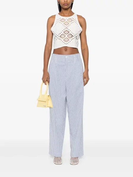 Cropp top Twinset tricotate alb