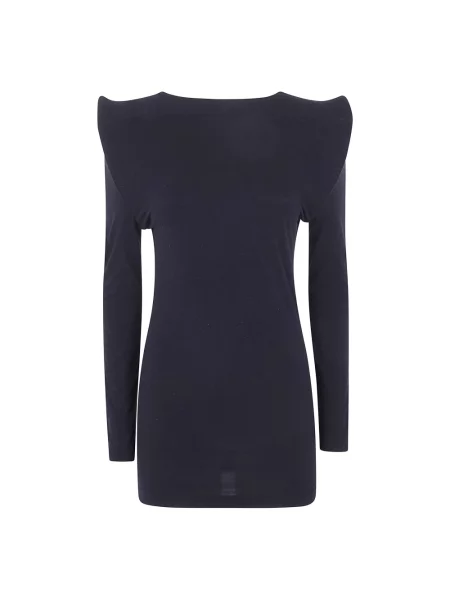 Sweter Junya Watanabe z długim rękawem z dekoltem w łódkę czarny